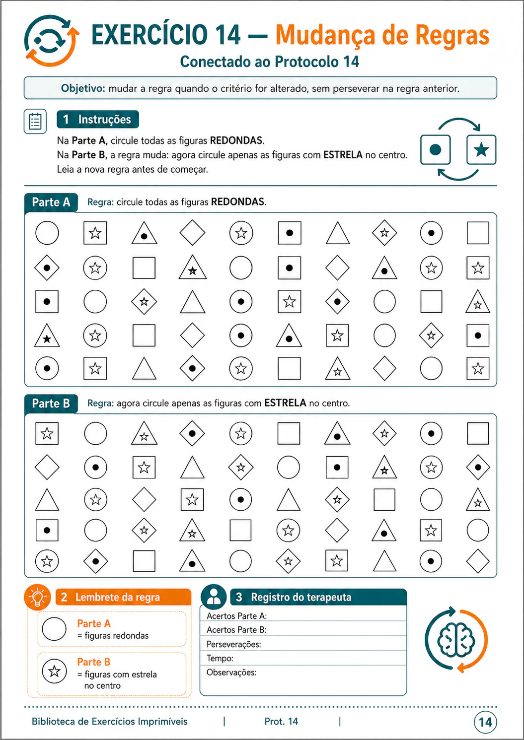 Exercício de flexibilidade cognitiva